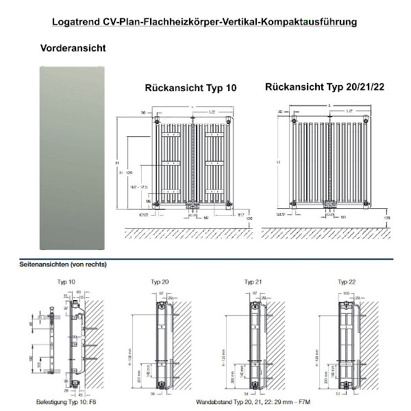 CV-Profil Flachheizkörper von Buderus