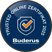 haustechnikmarkt24.de - Ihr Buderus zertifizierter Online Partner Logo Buderus Trusted Online Partner