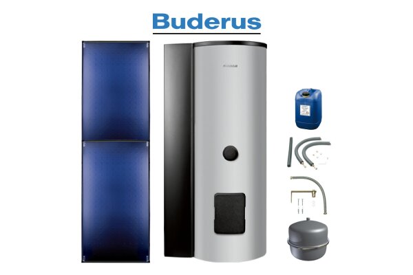  Edelstahl Solarspeicher ESM300 mit integr. Solarstation KS0105T SM100 