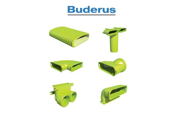 Buderus Kunststoff-Flachkanal