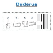 Buderus Grundbausatz LAS-K  Kunststoff - raumluftunabhängig - DN 80-125 - 14 bis 50 kW - 43x