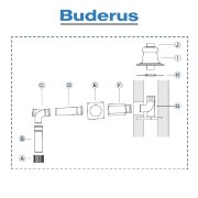 Buderus Grundbausatz GA - Kunststoff - raumluftabhängig - DN 80 - 14 bis 50 kW- B53