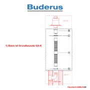 Buderus Grundbausatz ÜB-Flex - Kunststoff - DN 80 - 14 bis 50 kW
