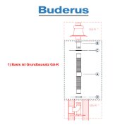 Buderus Grundbausatz ÜB-Flex - Kunststoff - DN 80 - 14 bis 50 kW