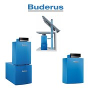 Buderus Abgassysteme-hinten-Gas-Brennwertkessel-Bodenstehend