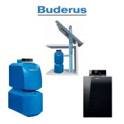 Buderus Abgassysteme-hinten-Öl-Brennwertkessel-Bodenstehend