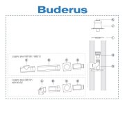 Buderus Grundbausatz GA-K . Kunststoff . raumluftunabhängig . DN 80-125 im Schacht auf DN 110