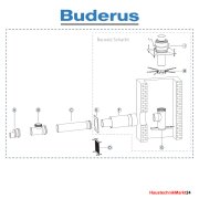 Buderus Bausatz Schacht . Kunststoff . raumluftabhängig . DN 125 . für GB125 mit 60 kW