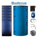 Buderus Solar-Paket Logaplus S76 blau, 6x Flachkollektor...
