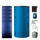 Buderus Solar-Paket Logaplus S92 blau, 5x Flachkollektor...