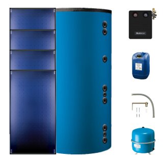 Buderus Logaplus-Paket S92, blau 4 x SKT1.0-oM, HS750-B, SM200, 10,2m2
