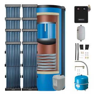 Buderus Logaplus-Paket S116, blau 8 x SKR10-AD, P750SB-C, SM200, 9,76m2