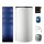 Buderus Solar-Paket Logaplus S90 weiß, 4x Flachkollektor SKT1.0 senkrecht 10,20 m², Kombispeicher P750 S, Solarstation KS0110 SM200/2 mit integr. Solarmodul, Solar Fluid - 7739612892