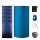 Buderus Solar-Paket Logaplus S75 blau, 5x Flachkollektor SKN4.0 senkrecht 11,85 m², Kombispeicher P750 S, Solarstation KS0110 SM200/2 mit integr. Solarmodul, Solar Fluid, Anschluss-Set - 7739612887
