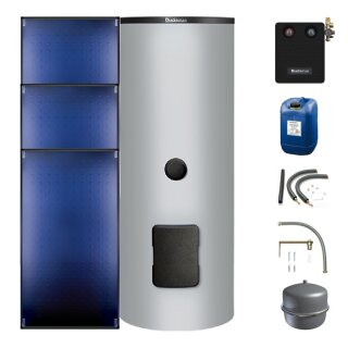 Buderus Logaplus-Paket S86, silber 3 x SKT1.0-AD, SM400-S, SM100, 7,65m2