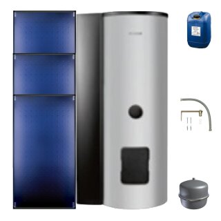 Buderus Logaplus-Paket S88, silber 3 x SKT1.0-oM, SMS400-S, SM100, 7,65m2