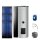 Buderus Solar-Paket Logaplus S70 für Trinkwasser 7,11 m² silber, 3x Flachkollektor SKN4.0 senkrecht, WW-Speicher SMS400 mit integr. Solarstation KS0105T SM100, Solar Fluid - 7739612867