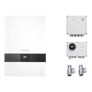 Buderus Elektro-Heizgerät Logaplus-Paket E156-M Kaskade, E156-9kW mit Funktionsmodul, Kaskadenmodul und Wartungshahn - 7739623977