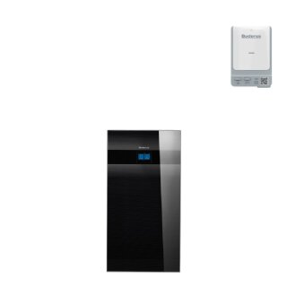 Buderus Sole-Wasser-Wärmepumpe Logatherm WSW196i.2-8, Inneneinheit, modulierend, monoenergetisch, Funkmodul MX400, 1 Heizkreis ungemischt, schwarz - 7739624055