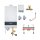Buderus GBH172i.2-30 kW Gas-Brennwert-Hybrid-Paket Logaplus M, Bedieneinheit BC400, Funkmodul MX400, Montageanschlussplatte, Bypass