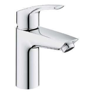 Grohe Einhebel-Waschtischmischer Eurosmart S-Size, chrom mit therm. Verbrühschutz, Push-Open Ablauf -  9318569