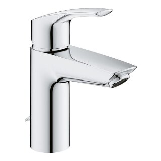 Grohe Einhebel-Waschtischmischer Eurosmart S-Size, chrom mit versenkbarer Kette - 9318554