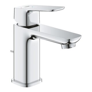 Grohe Einhebel-Waschtischmischer Cubeo S-Size, Mittelstellung kalt, chrom mit Zugstange und Ablaufgarnitur - 9326262