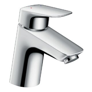 Hansgrohe Einhebel-Waschtischmischer Logis 70 für Niederdruck, chrom, mit Push-Open Ablaufgarnitur - 9317982