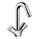 Hansgrohe Zwei-Griff Waschtischmischer Logis, chrom, mit...