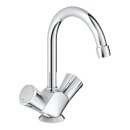 Grohe Zwei-Griff Waschtischmischer Costa, chrom, mit...