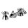 Evenes 3-Loch 2-Griff Waschtischmischer Retro, chrom, mit Zugstangen-Ablaufgarnitur - 9391002