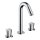 Hansgrohe 3-Loch 2-Griff Waschtischmischer Logis, chrom, mit Zugstangen-Ablaufgarnitur - 9317985