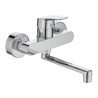 Ideal Standard Einhebel Wand-Waschtischmischer Ceraflex, chrom, ohne Ablaufgarnitur - 9318801