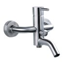 Evenes AP Einhebel Wannenmischer INOX Round, Ausladung:...