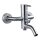 Evenes AP Einhebel Wannenmischer INOX Round, Ausladung: 195mm, Edelstahl matt - 9320970