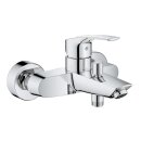 Grohe AP Einhebel Wannenmischer Eurosmart, Ausladung:...