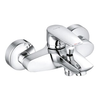 Kludi AP Einhebel Wannenmischer PURE & SOLID, Ausladung: 125mm, chrom - 9323375