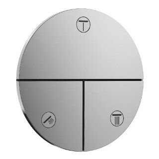 Hansgrohe UP-Absperrventil  ShowerSelect Comfort S für 3 Verbrauchern, Rosette: D= 155mm, chrom - 9324268