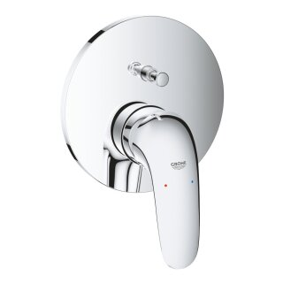 Grohe UP-Einhebel-Wannenmischer Eurostyle - geschlossener Hebel, Rosette: D= 163mm, chrom - 9315363