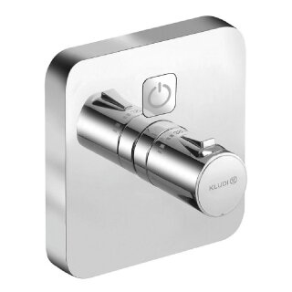 KLUDI Unterputz-Thermostat Push mit 1 Verbraucher, eckig, chrom - 9323539
