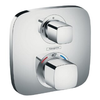 Hansgrohe Unterputz-Thermostat Ecostat E Fertigset mit 1 Verbraucher, chrom - 9315391