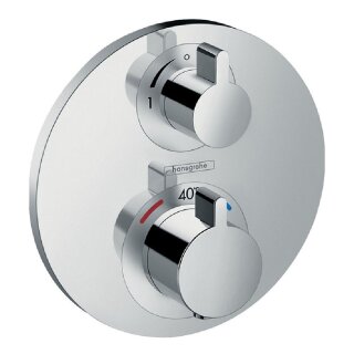 Hansgrohe Unterputz-Thermostat Ecostat S Fertigset mit 1 Verbraucher, chrom - 9315393