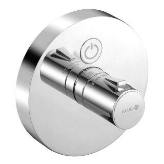 KLUDI Unterputz-Thermostat Push mit 1 Verbraucher, rund, chrom - 9323541