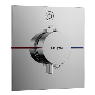Hansgrohe Unterputz-Thermostat ShowerSelect Comfort E Fertigset mit 1 Verbraucher, chrom - 9324254