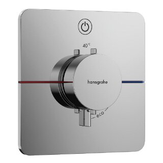 Hansgrohe Unterputz-Thermostat ShowerSelect Comfort Q Fertigset mit 1 Verbraucher, chrom - 9324255