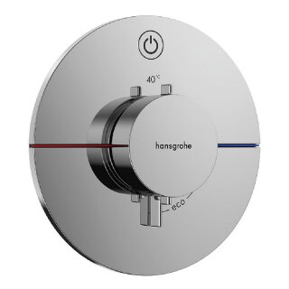 Hansgrohe Unterputz-Thermostat ShowerSelect Comfort S Fertigset mit 1 Verbraucher, chrom - 9324256
