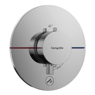 Hansgrohe Unterputz-Thermostat ShowerSelect Comfort S Fertigset mit 1 Verbraucher + 1 Abgang, chrom - 9324265