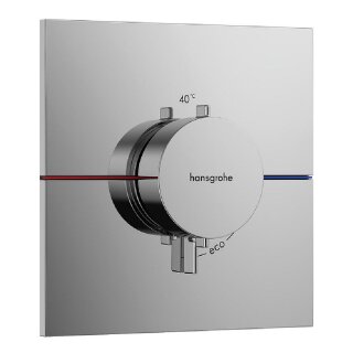 Hansgrohe Unterputz-Thermostat ShowerSelect Comfort E Fertigset mit 1 Verbraucher, chrom - 9324260