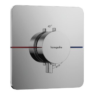 Hansgrohe Unterputz-Thermostat ShowerSelect Comfort Q Fertigset mit 1 Verbraucher, chrom - 9324261