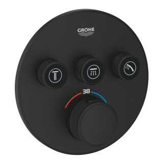 GROHE Unterputz-Thermostat Grohtherm SmartControl mit 3 Verbraucher, phantom black - 9324607